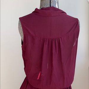 Maroon mini dress. Hazel brand